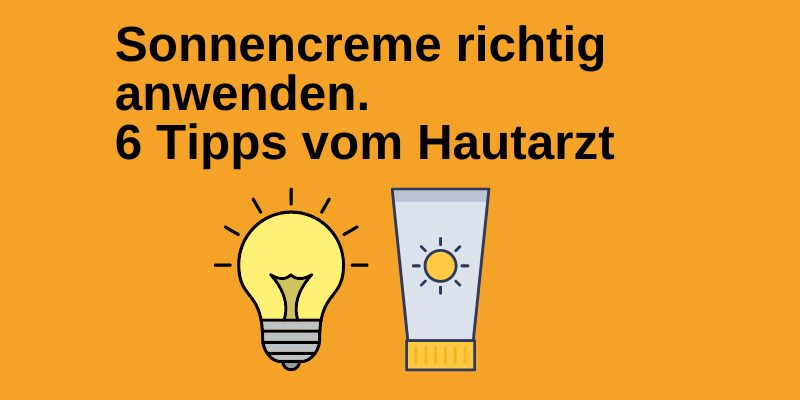 Sonnencreme richtig anwenden