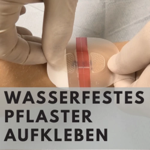 Wasserfestes Pflaster aufkleben