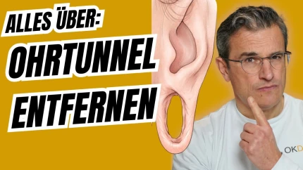 Ohrtunnel entfernen: Ohrläppchen korrigieren 