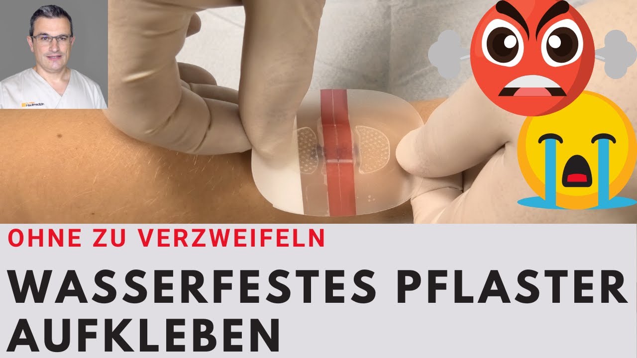 Wasserfestes Pflaster aufkleben